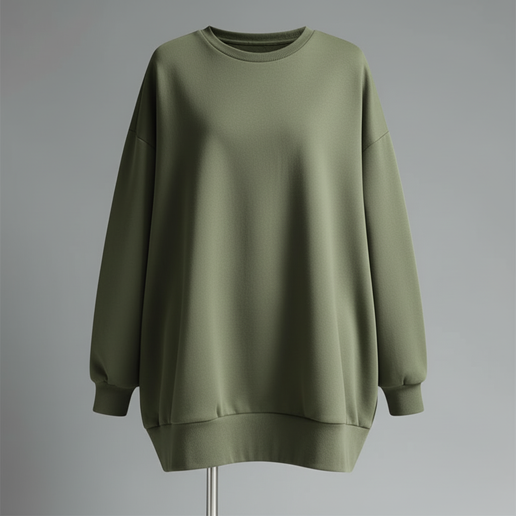 Oversized Rundhals Sweatshirt Damen | Lässiger Hoodie