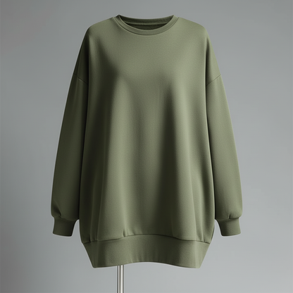 Oversized Rundhals Sweatshirt Damen | Lässiger Hoodie