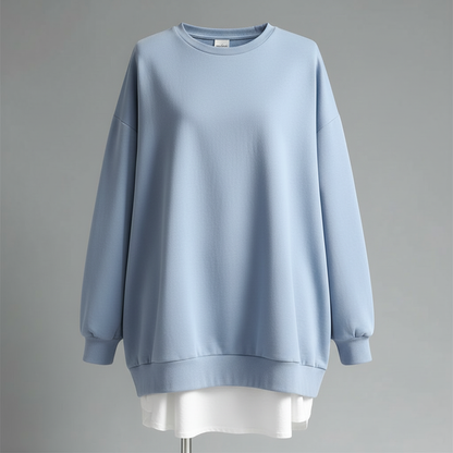 Oversized Rundhals Sweatshirt Damen | Lässiger Hoodie