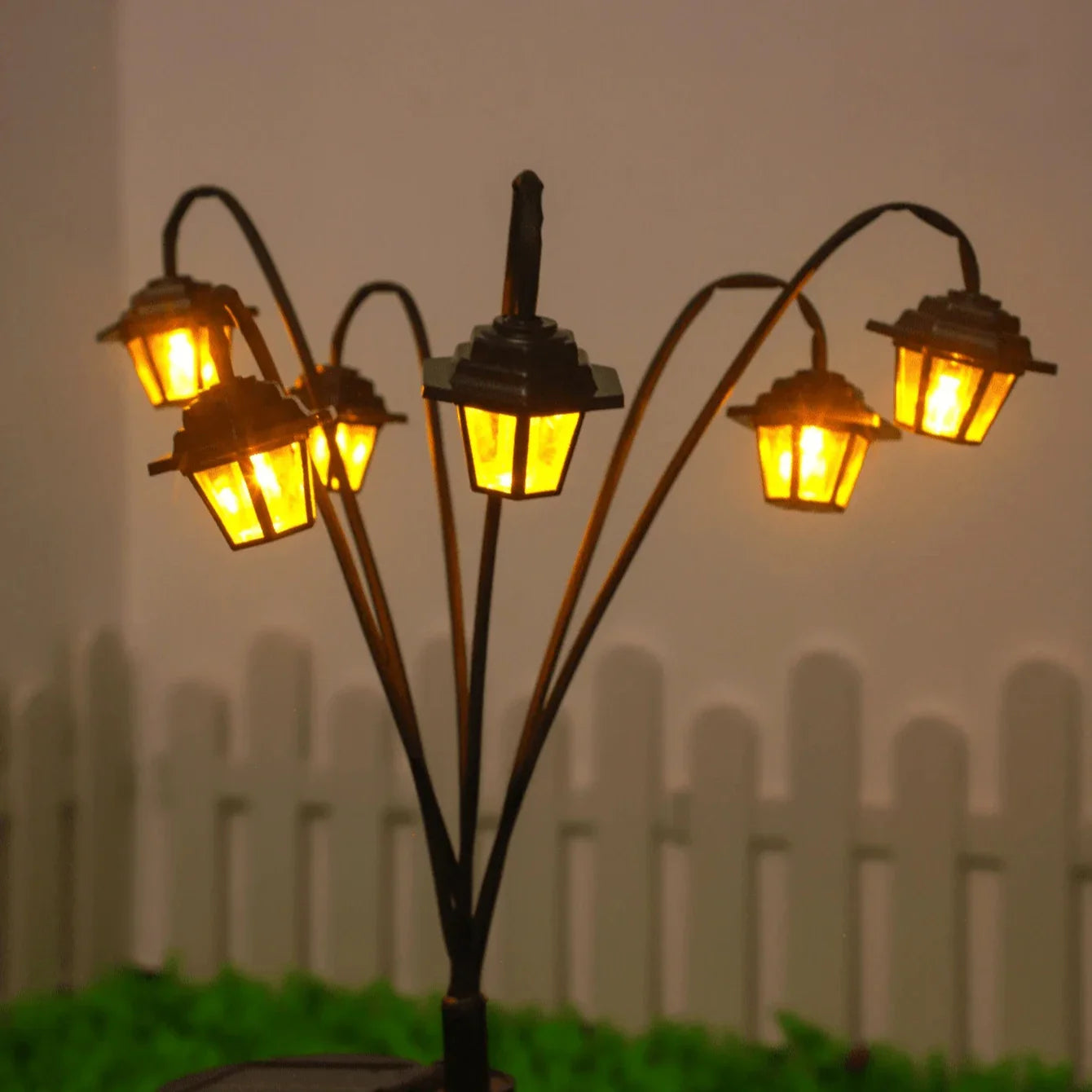 Retro Solar-Gartenlaterne – 6 LED & Warmweißes Vintage-Licht