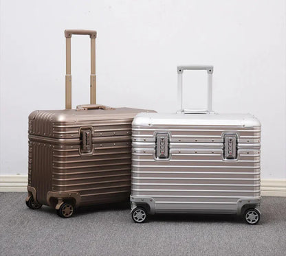 Hartschalenkoffer Aluminium-Magnesium – Leicht TSA-Schloss & 4 Rollen