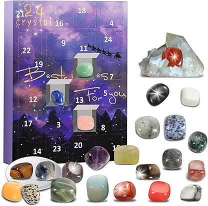 Edelstein-Adventskalender GemSpark – 24 Edelsteine & Entdeckerset für Kinder
