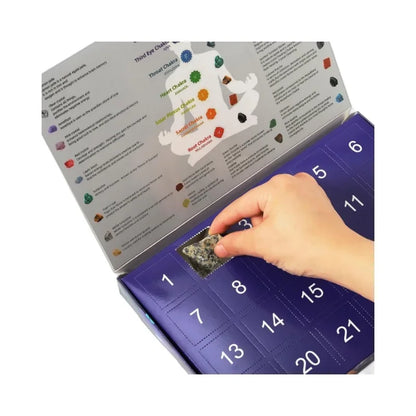Edelstein-Adventskalender GemSpark – 24 Edelsteine & Entdeckerset für Kinder
