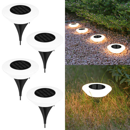 Solar-Bodenleuchte 14 LEDs 4er-Set – 360° Outdoor-Beleuchtung