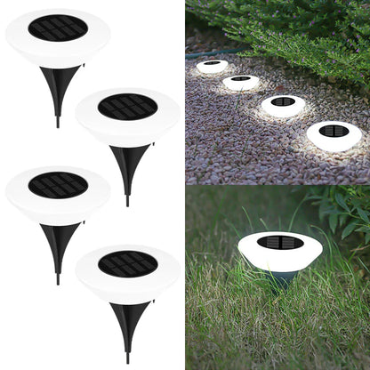 Solar-Bodenleuchte 14 LEDs 4er-Set – 360° Outdoor-Beleuchtung