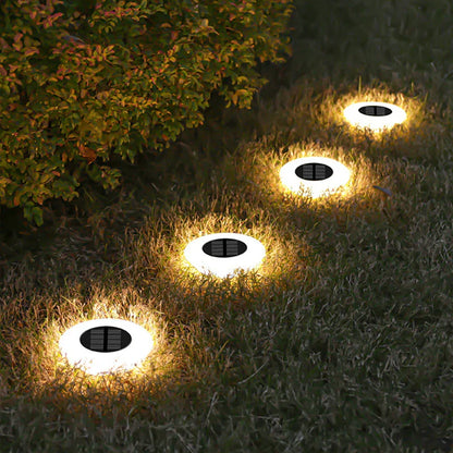 Solar-Bodenleuchte 14 LEDs 4er-Set – 360° Outdoor-Beleuchtung