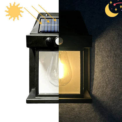 Solar-Laternenwandleuchte 2er-Set – Mit Bewegungsmelder & Außen