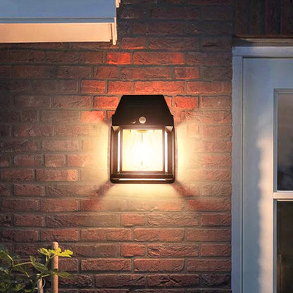 Solar-Laternenwandleuchte 2er-Set – Mit Bewegungsmelder & Außen
