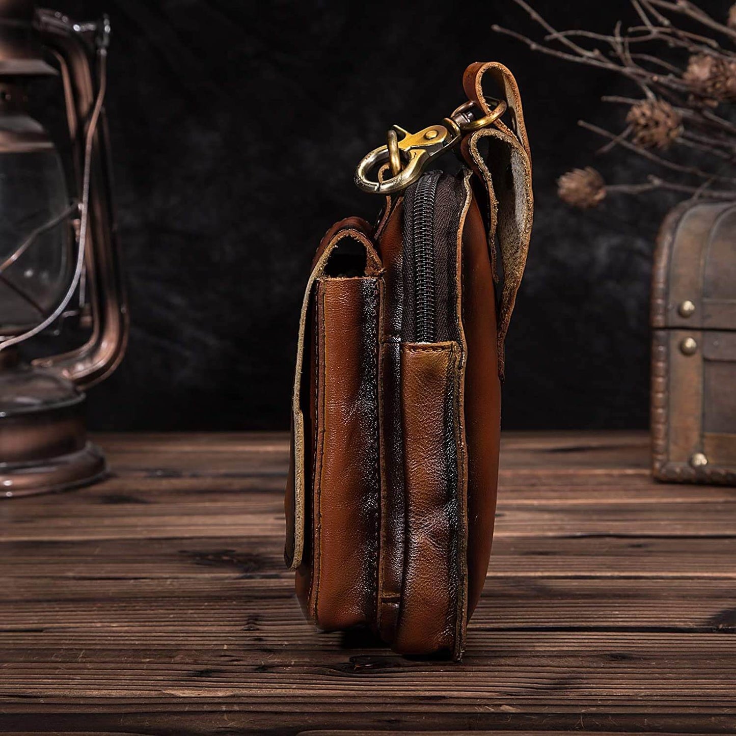 Herren Gürteltasche Echtleder – Crossbody Multifach & Robust