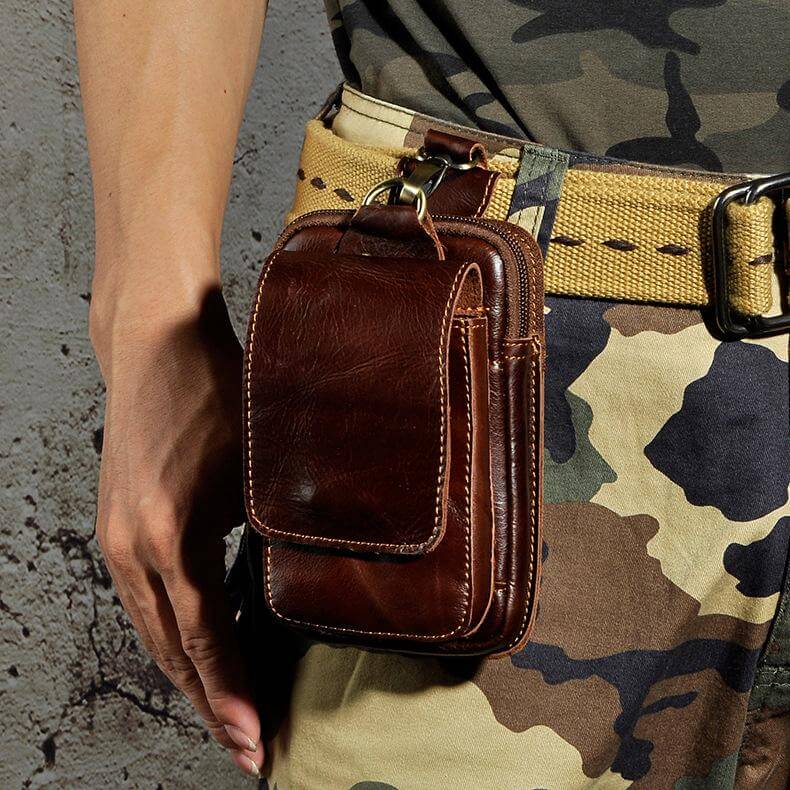 Herren Gürteltasche Echtleder – Crossbody Multifach & Robust