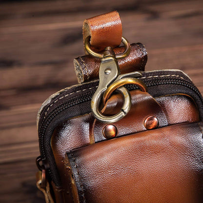 Herren Gürteltasche Echtleder – Crossbody Multifach & Robust