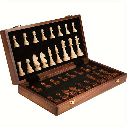 Luxus Schachspiel aus Massivholz – GrandRook