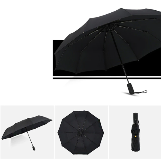 Faltbarer Regenschirm AeroShield – Sturmfest & Windfest