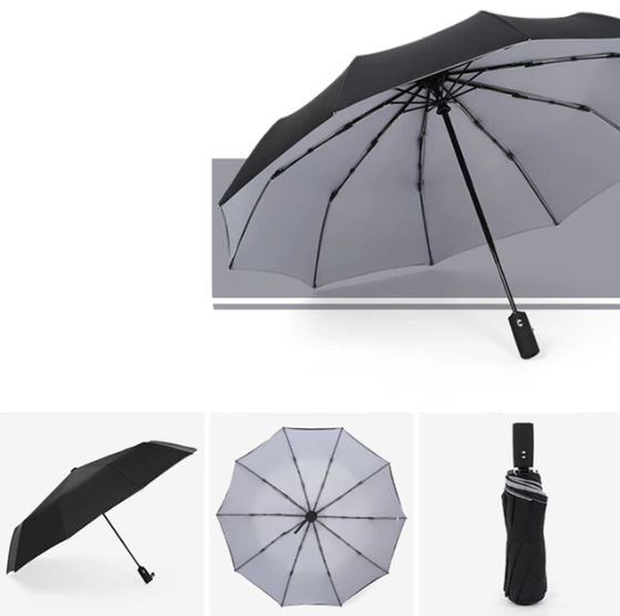 Faltbarer Regenschirm AeroShield – Sturmfest & Windfest