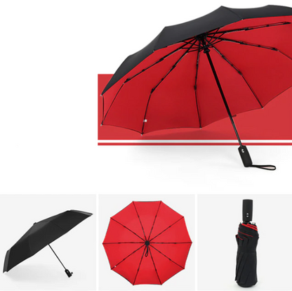 Faltbarer Regenschirm AeroShield – Sturmfest & Windfest