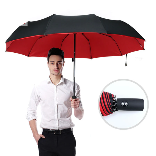 Faltbarer Regenschirm AeroShield – Sturmfest & Windfest