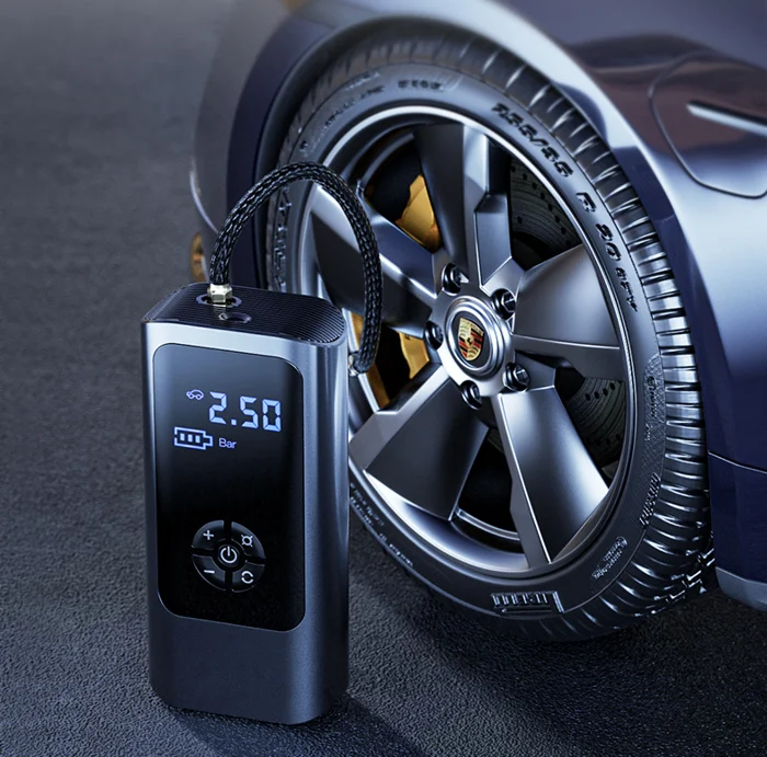 Kompressor 12V mit Akku – Dual Power für Auto & Fahrrad