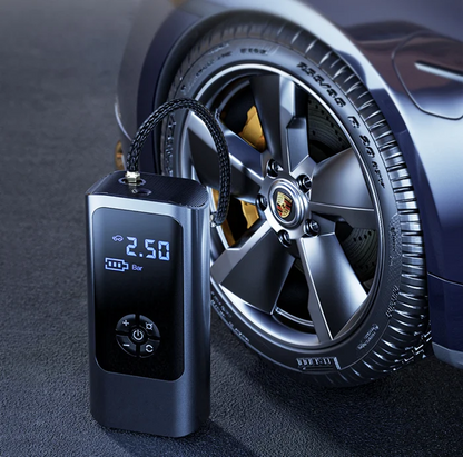 Kompressor 12V mit Akku – Dual Power für Auto & Fahrrad
