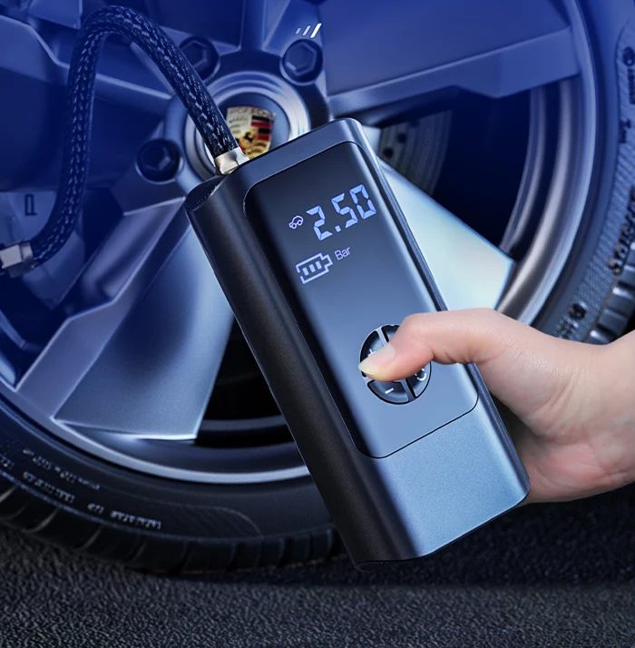 Kompressor 12V mit Akku – Dual Power für Auto & Fahrrad