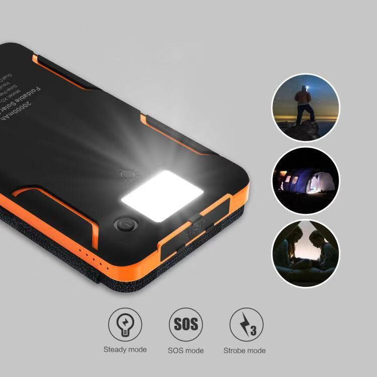 Solar-Powerbank – 4 Panels 3 USB-Ausgänge & Outdoor Laden