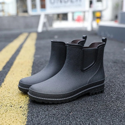 Herren Halbhohe Regenstiefel – Wasserdicht Rutschfest & Robust