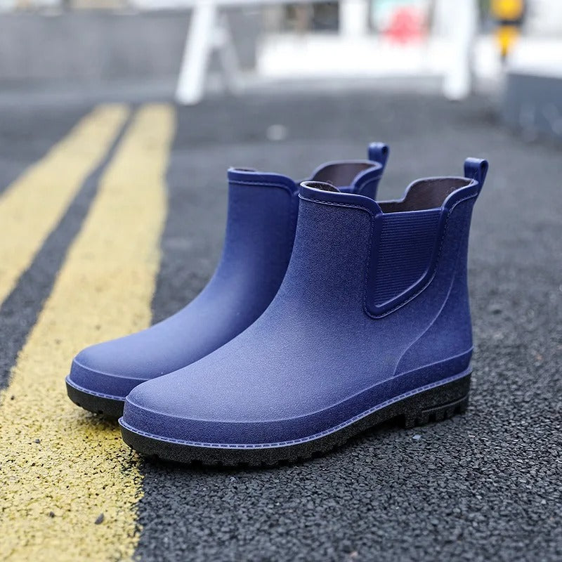 Herren Halbhohe Regenstiefel – Wasserdicht Rutschfest & Robust