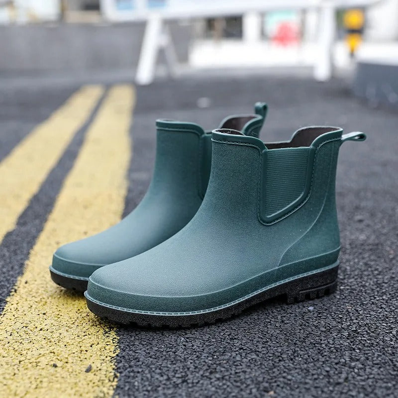 Herren Halbhohe Regenstiefel – Wasserdicht Rutschfest & Robust